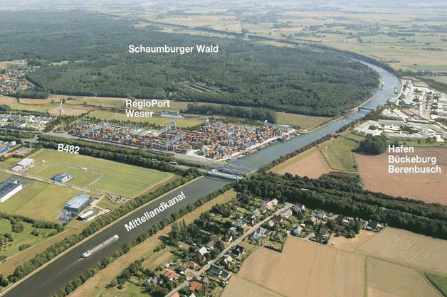 Standort des RegioPort Weser