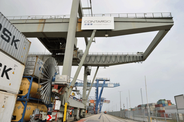 Ein Containerkran der Marke Titan 3 wurde am trimodalen Contargo-Terminal in Mannheim von Konecranes modernisiert