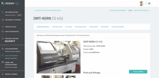 Über die Maschinenbörse von Orderfox.com können neue CNC-Maschinen gesucht und alte zum Verkauf angeboten werden