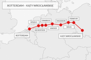 Der Streckenverlauf der neuen Bahnverbindung zwischen Südpolen und Moerdijk