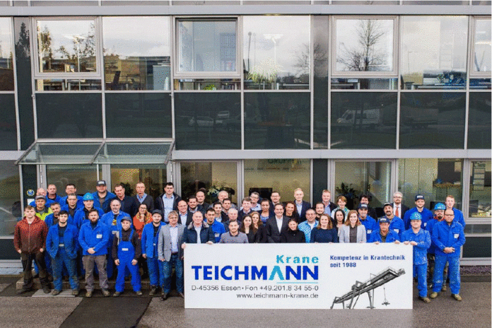 Am Hauptsitz in Essen beschäftigt Teichmann Krane knapp130 Mitarbeiter