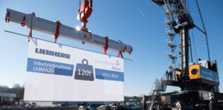 Die Inbetriebnahme eines neuen 120-t-Kran eröffnet der bayernhafen Gruppe am Standort Passau neue Möglichkeiten