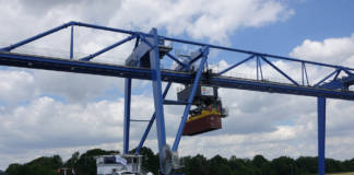 Die Testphase am neuen Containerhafen hat begonnen. Ab dem 1. September geht der Umschlagplatz als RegioPort OWL ans Netz