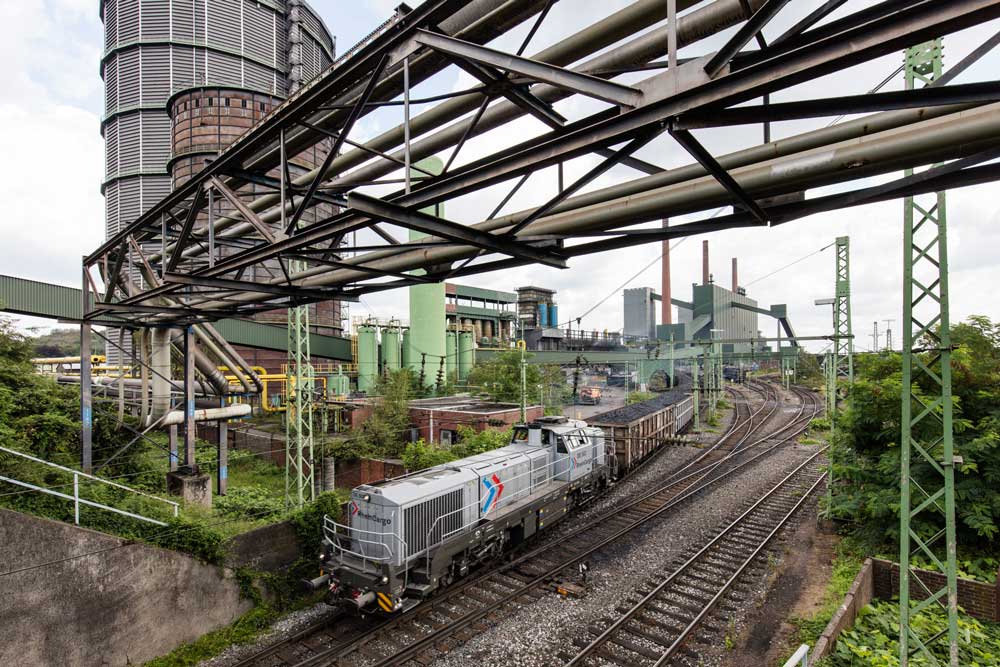 In Bottrop wickelt RheinCargo für den Stahl-Weltmarktführer ArcelorMittal die gesamte Logistik der Ver- und Entsorgung der Kokerei mit Kohle und Koks über die Schiene ab