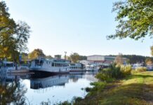 Blick vom Nordufer des Malzer Kanals in Richtung Schleuse © Knoll