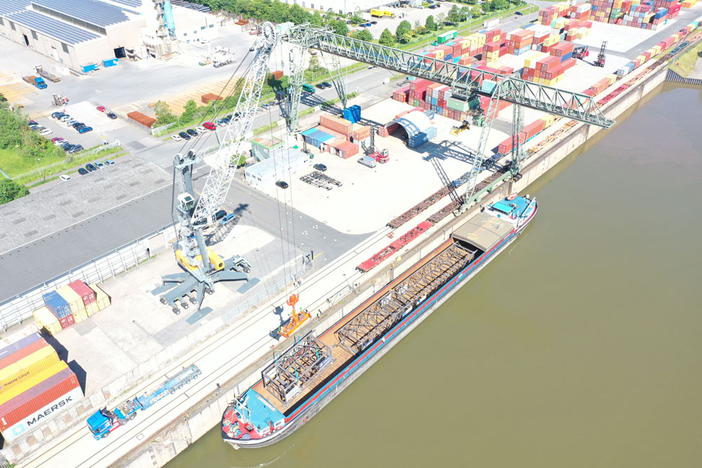 Hafen Trier: Neben dem Ausbau des Container-Terminals soll der Hafen eine neue Halle erhalten