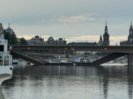 Dresden, Elbe, Carola, Carolabrücke, Brücke, Einsturz, Weiße Flotte, Elbe