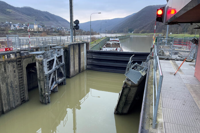 Müden, Schleuse, Havarie, Mosel, WSA